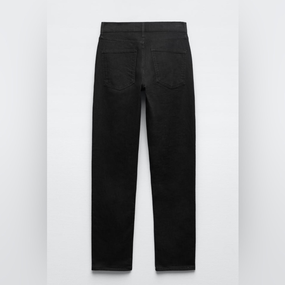 NWT Zara Sweet Mocha colored slit bottom jeans - Picture 8 of 8